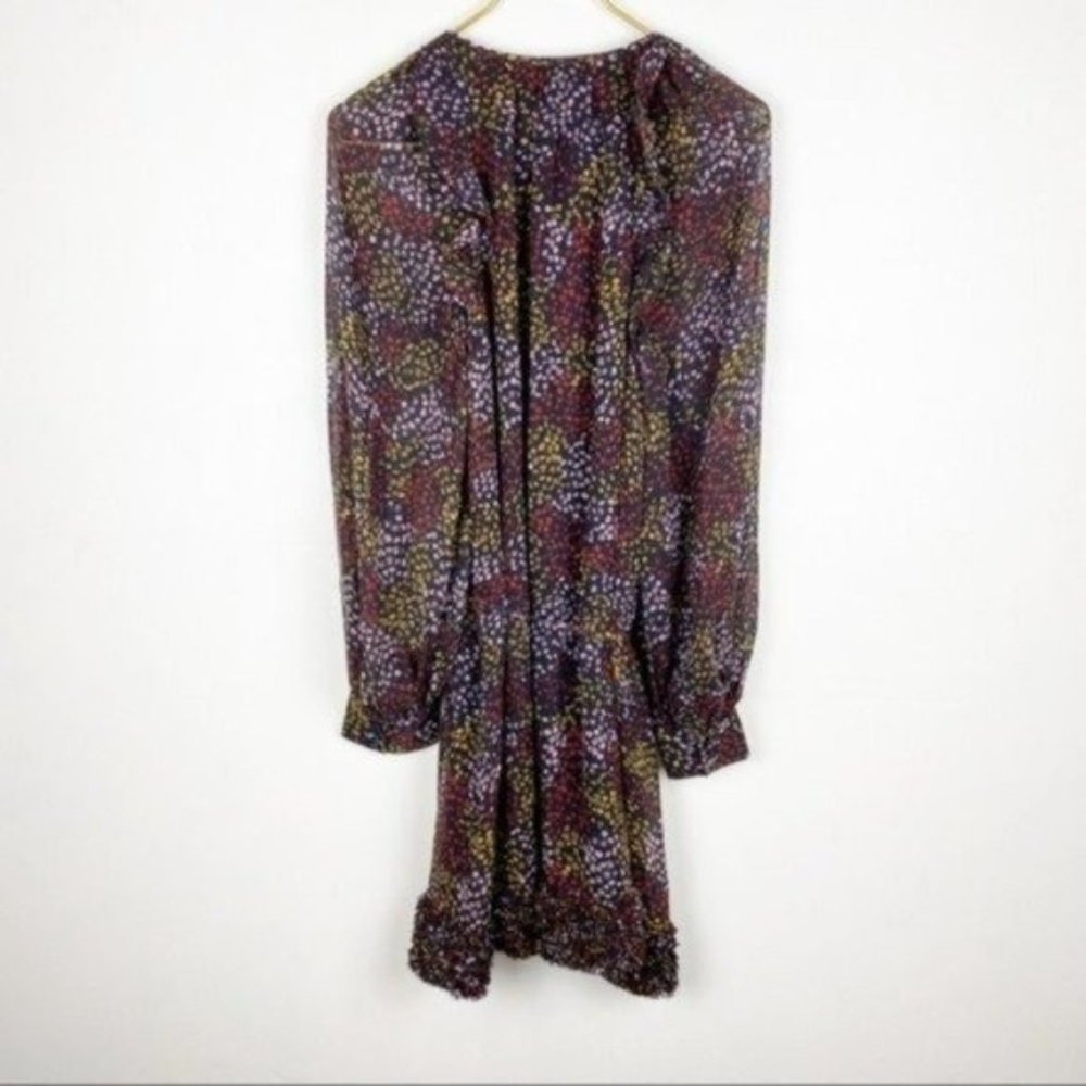 Joie Donetta Floral Balloon Long Sleeve Silk Dress - Picture 3 of 10